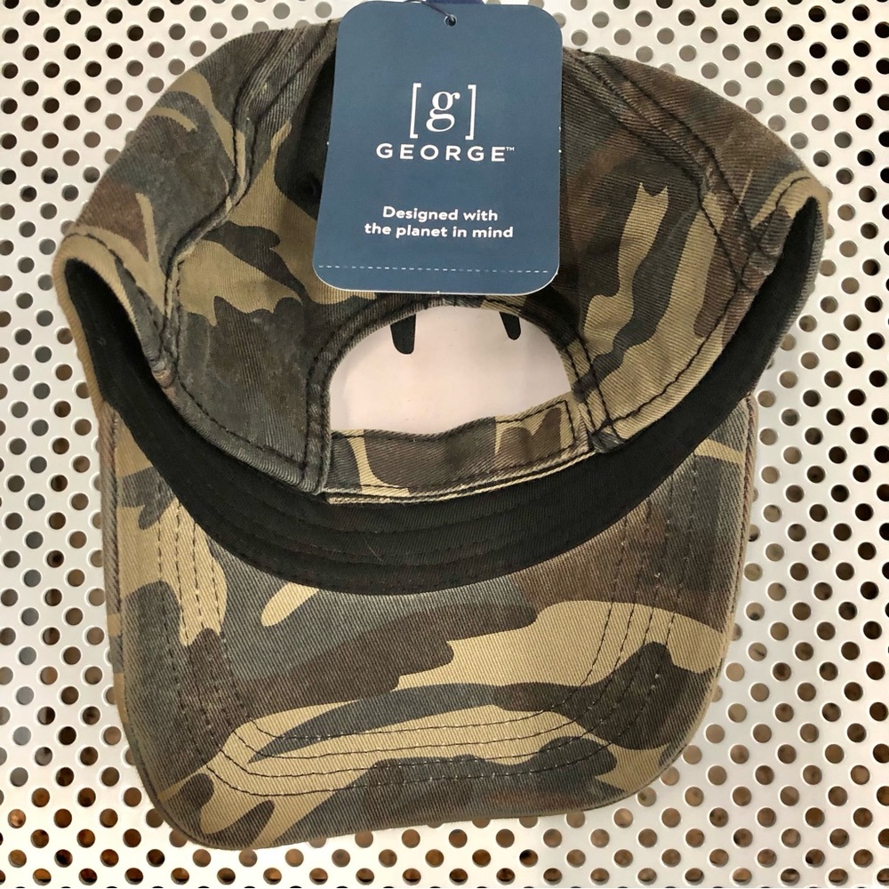 🎈$6🎈NEW GEORGE Men's Camo Baseball Hat Green UNISEX - Picture 6 of 16